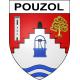 Stickers coat of arms Pouzol adhesive sticker