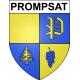 Prompsat 63 ville sticker blason écusson autocollant adhésif
