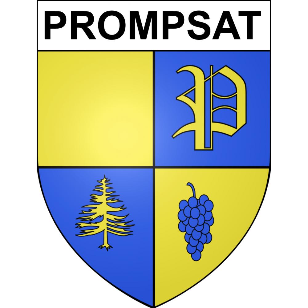 Prompsat Sticker wappen, gelsenkirchen, augsburg, klebender aufkleber