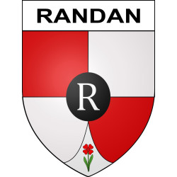 Randan 63 ville sticker blason écusson autocollant adhésif