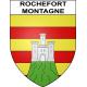 Pegatinas escudo de armas de Rochefort-Montagne adhesivo de la etiqueta engomada