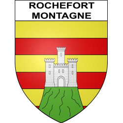 Rochefort-Montagne 63 ville sticker blason écusson autocollant adhésif