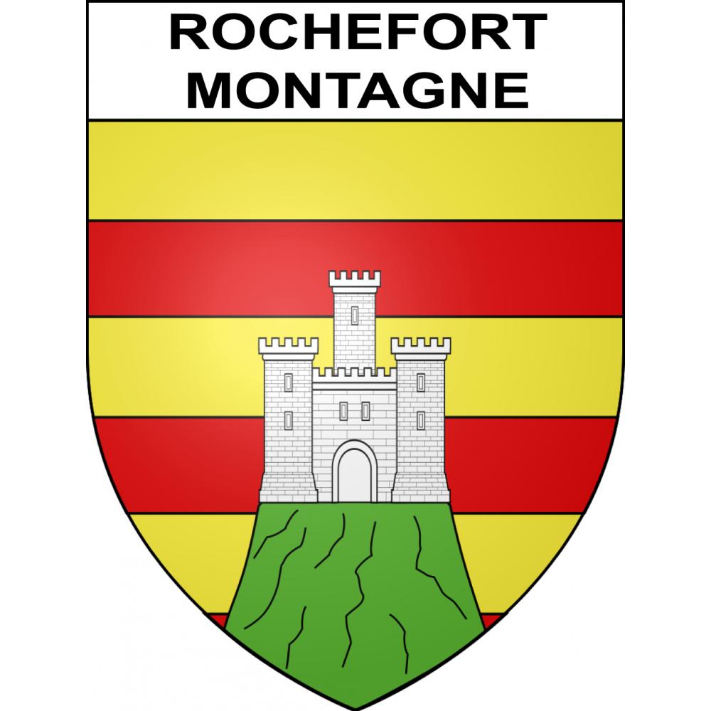 Rochefort-Montagne Sticker wappen, gelsenkirchen, augsburg, klebender aufkleber
