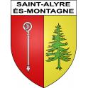 Pegatinas escudo de armas de Saint-Alyre-ès-Montagne adhesivo de la etiqueta engomada
