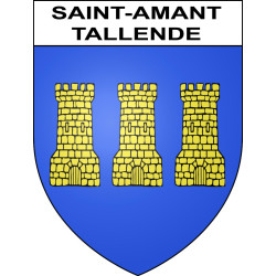 Saint-Amant-Tallende 63 ville sticker blason écusson autocollant adhésif