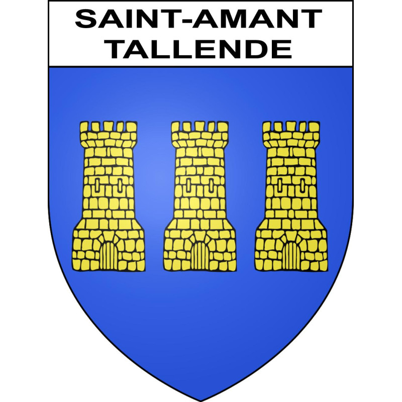 Saint-Amant-Tallende 63 ville sticker blason écusson autocollant adhésif