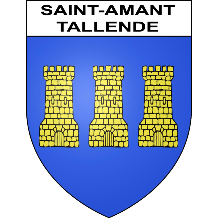 Saint-Amant-Tallende Sticker wappen, gelsenkirchen, augsburg, klebender aufkleber