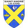Stickers coat of arms Saint-André-le-Coq adhesive sticker