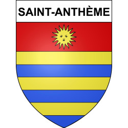 Saint-Anthème 63 ville sticker blason écusson autocollant adhésif