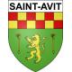 Pegatinas escudo de armas de Saint-Avit adhesivo de la etiqueta engomada