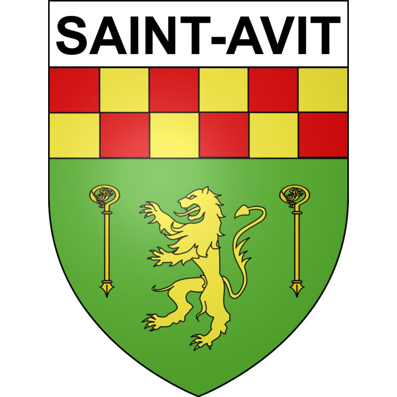 Saint-Avit Sticker wappen, gelsenkirchen, augsburg, klebender aufkleber