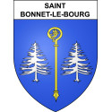 Saint-Bonnet-le-Bourg Sticker wappen, gelsenkirchen, augsburg, klebender aufkleber