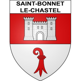 Stickers coat of arms Saint-Bonnet-le-Chastel adhesive sticker