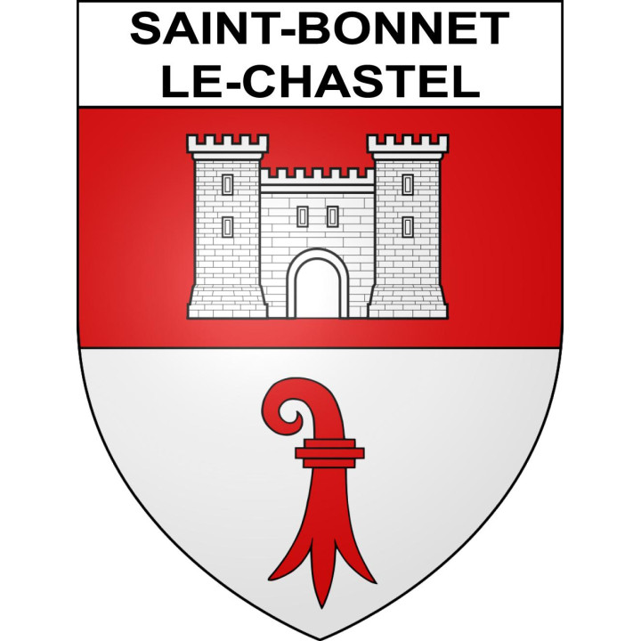 Saint-Bonnet-le-Chastel Sticker wappen, gelsenkirchen, augsburg, klebender aufkleber
