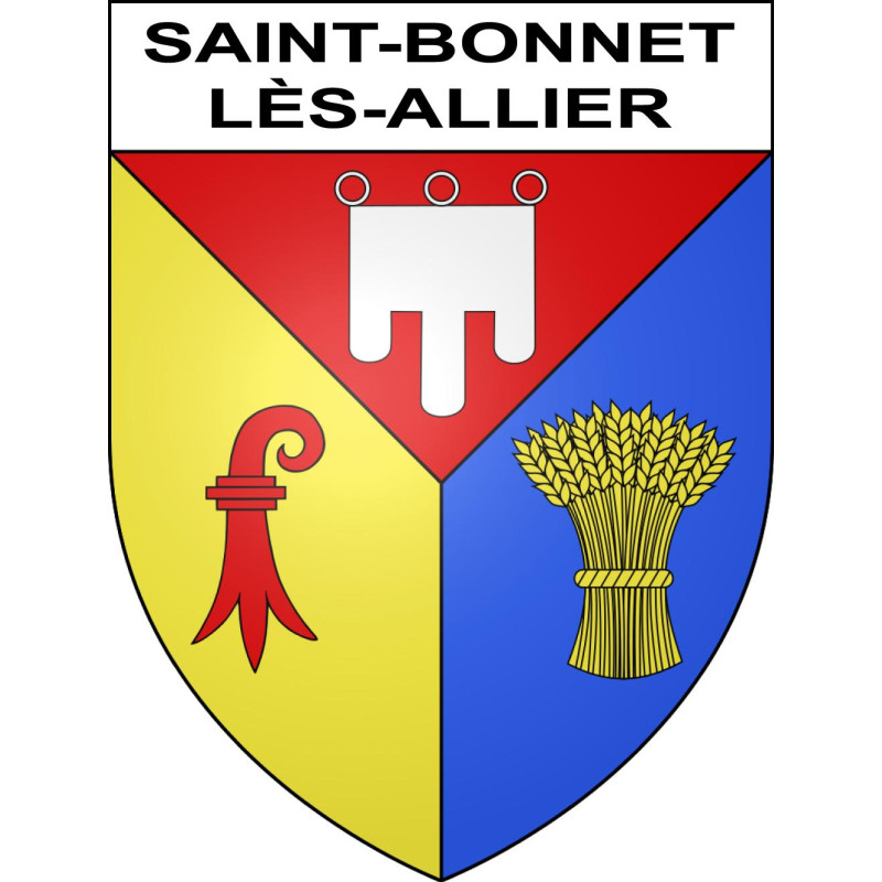 Adesivi stemma Saint-Bonnet-lès-Allier adesivo