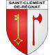 Saint-Clément-de-Régnat 63 ville sticker blason écusson autocollant adhésif