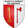 Saint-Clément-de-Régnat 63 ville sticker blason écusson autocollant adhésif