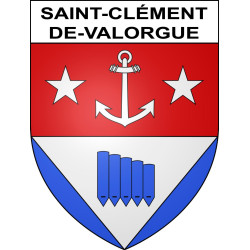 Saint-Clément-de-Valorgue 63 ville sticker blason écusson autocollant adhésif