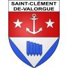 Saint-Clément-de-Valorgue 63 ville sticker blason écusson autocollant adhésif