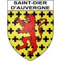 Saint-Dier-d'Auvergne 63 ville sticker blason écusson autocollant adhésif