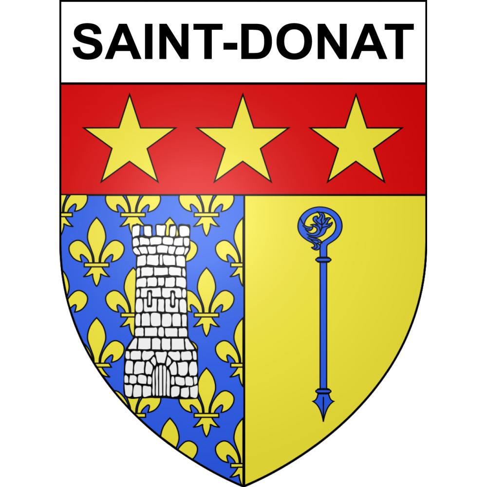 Saint-Donat 63 ville sticker blason écusson autocollant adhésif