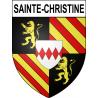 Sainte-Christine Sticker wappen, gelsenkirchen, augsburg, klebender aufkleber
