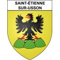 Pegatinas escudo de armas de Saint-Étienne-sur-Usson adhesivo de la etiqueta engomada