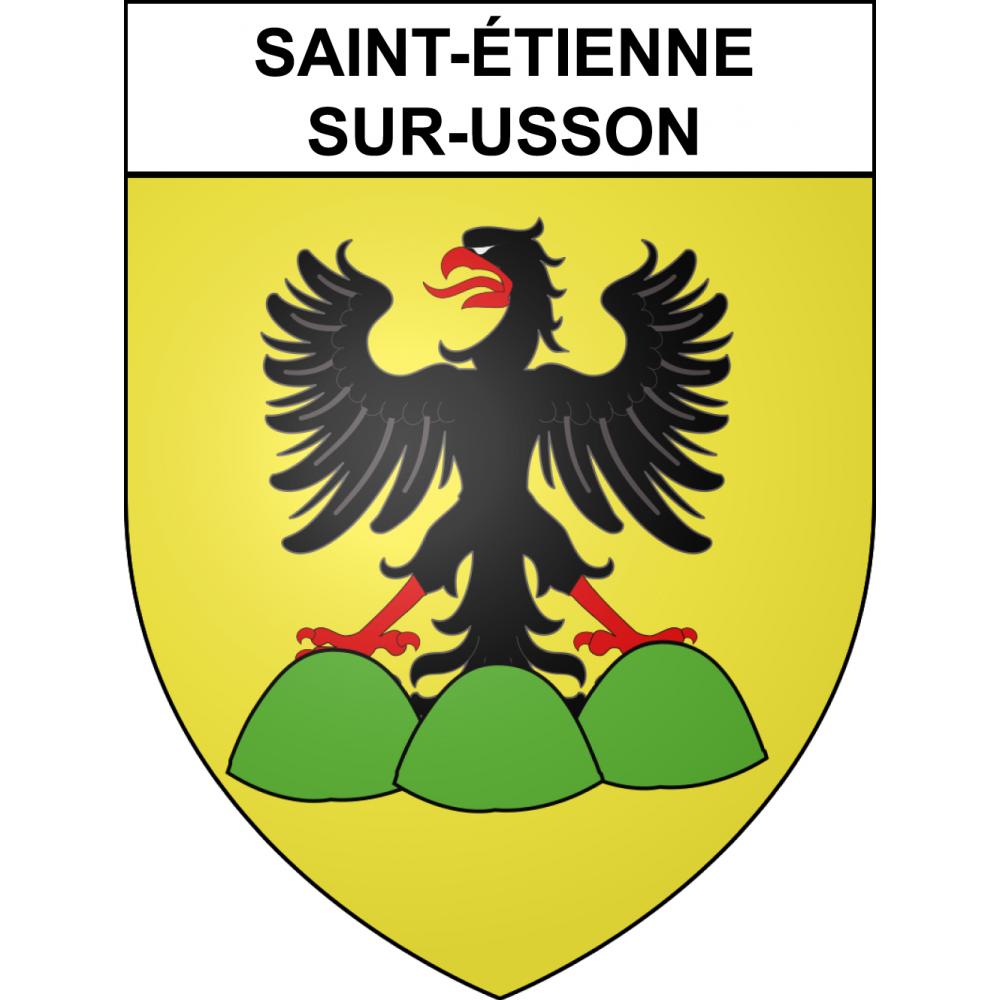 Stickers coat of arms Saint-Étienne-sur-Usson adhesive sticker