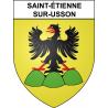 Pegatinas escudo de armas de Saint-Étienne-sur-Usson adhesivo de la etiqueta engomada