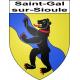 Saint-Gal-sur-Sioule 63 ville sticker blason écusson autocollant adhésif