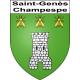 Saint-Genès-Champespe 63 ville sticker blason écusson autocollant adhésif