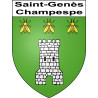 Saint-Genès-Champespe Sticker wappen, gelsenkirchen, augsburg, klebender aufkleber