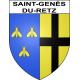 Pegatinas escudo de armas de Saint-Genès-du-Retz adhesivo de la etiqueta engomada