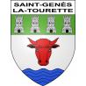 Saint-Genès-la-Tourette Sticker wappen, gelsenkirchen, augsburg, klebender aufkleber