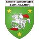 Saint-Georges-sur-Allier 63 ville sticker blason écusson autocollant adhésif