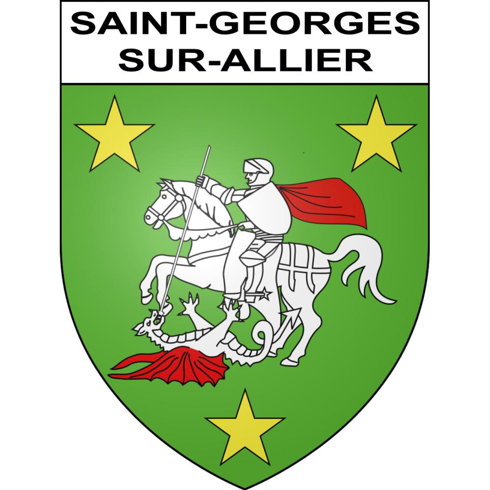 Saint-Georges-sur-Allier 63 ville sticker blason écusson autocollant adhésif