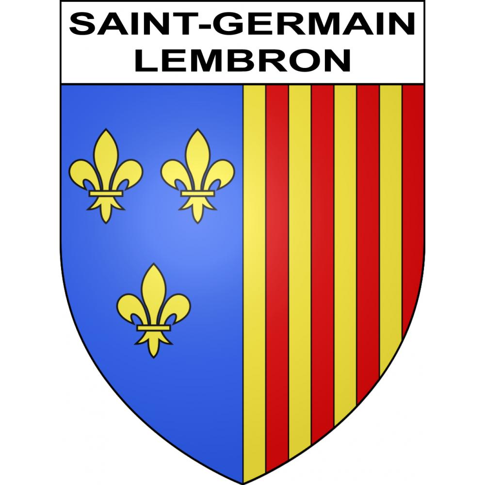 Saint-Germain-Lembron 63 ville sticker blason écusson autocollant adhésif