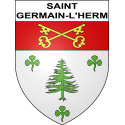 Stickers coat of arms Saint-Germain-l'Herm adhesive sticker