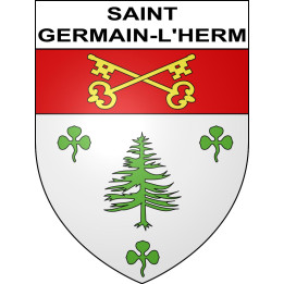 Stickers coat of arms Saint-Germain-l'Herm adhesive sticker