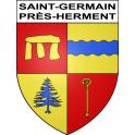 Saint-Germain-près-Herment 63 ville sticker blason écusson autocollant adhésif