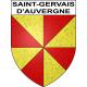 Pegatinas escudo de armas de Saint-Gervais_d'Auvergne adhesivo de la etiqueta engomada
