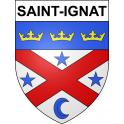 Saint-Ignat 63 ville sticker blason écusson autocollant adhésif