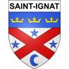 Stickers coat of arms Saint-Ignat adhesive sticker