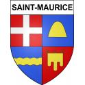 Saint-Maurice 63 ville sticker blason écusson autocollant adhésif