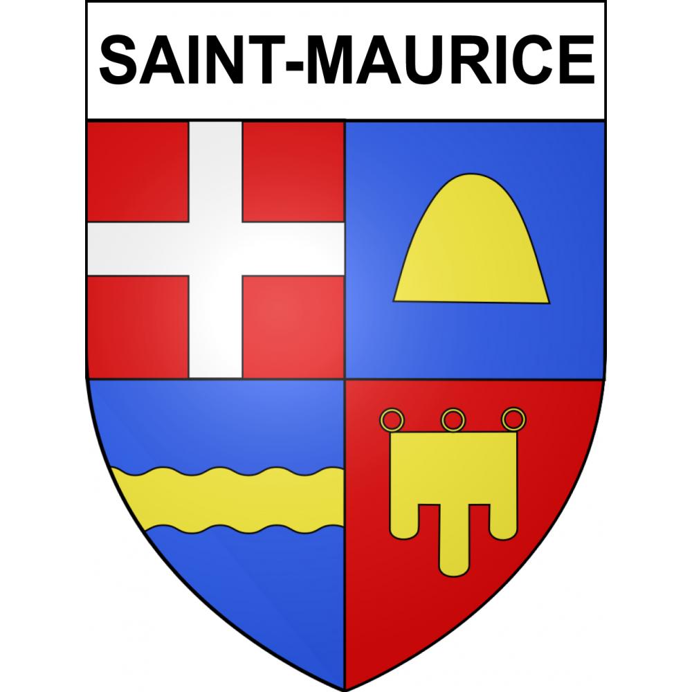 Saint-Maurice 63 ville sticker blason écusson autocollant adhésif