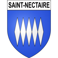 Pegatinas escudo de armas de Saint-Nectaire adhesivo de la etiqueta engomada
