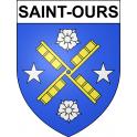 Saint-Ours 63 ville sticker blason écusson autocollant adhésif