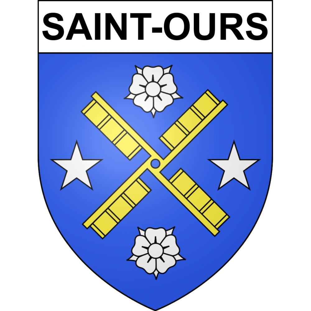 Stickers coat of arms Saint-Ours adhesive sticker