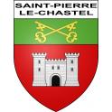 Saint-Pierre-le-Chastel Sticker wappen, gelsenkirchen, augsburg, klebender aufkleber