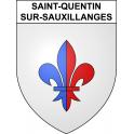 Saint-Quentin-sur-Sauxillanges 63 ville sticker blason écusson autocollant adhésif